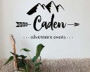 Adventure Awaits Mountain  Decal